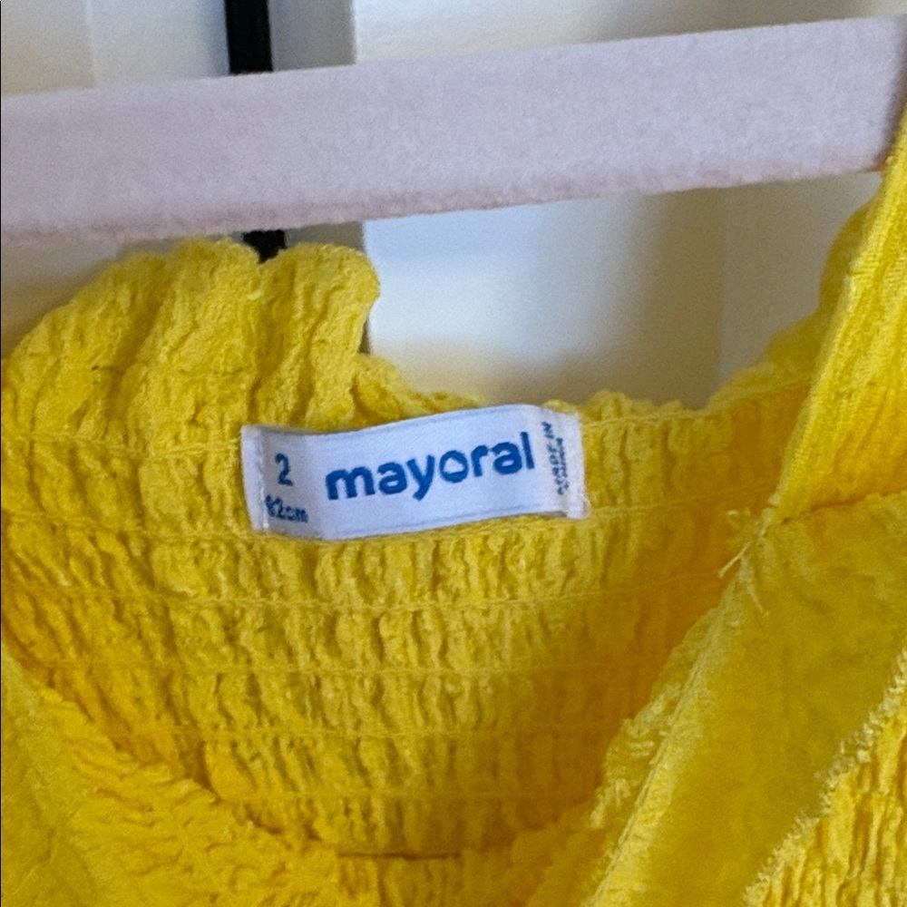 Mayoral Sunny Yellow Ruffle Dress - Picture 2 of 3